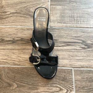 EUC Stuart Weitzman black patent leather heals
